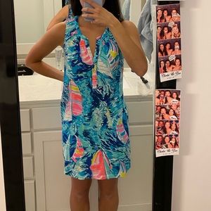 XS Lilly Pulitzer essie dress hey bay bay print